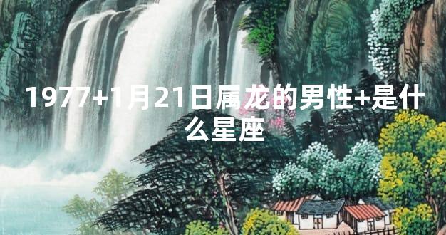 1977+1月21日属龙的男性+是什么星座