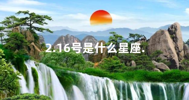 2.16号是什么星座.