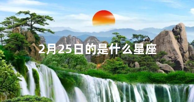 2月25日的是什么星座