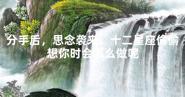 分手后，思念袭来，十二星座偷偷想你时会怎么做呢